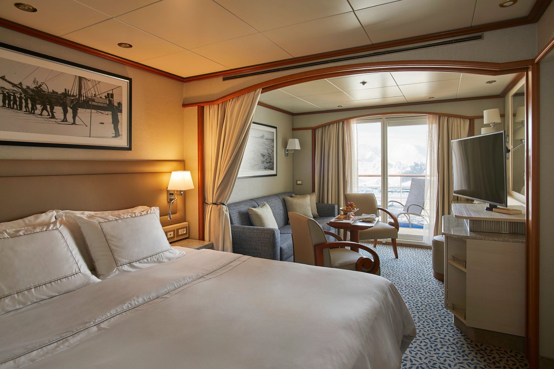 Luxury suite with panoramic ocean view